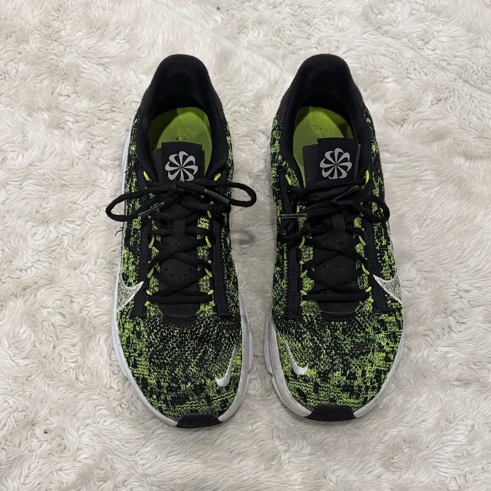 Nike SuperRep Go 3 Next Nature Flyknit Neon Green and Black‎ Mens Size 9.5